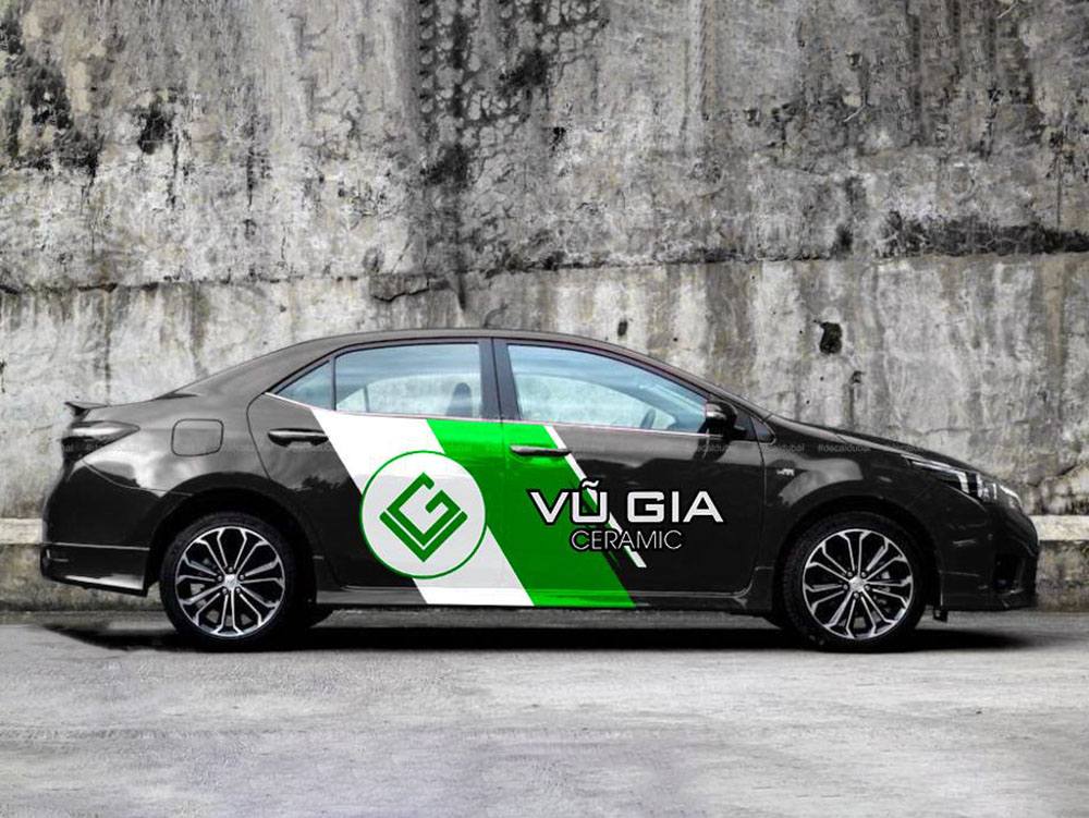 Mẫu decal dán xe ô tô đẹp 