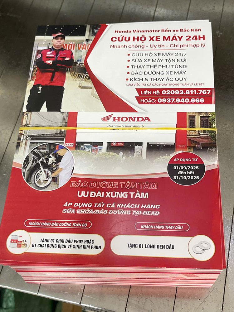 Một số mẫu tờ rơi in ấn thực tế tại Tân Nhật Minh