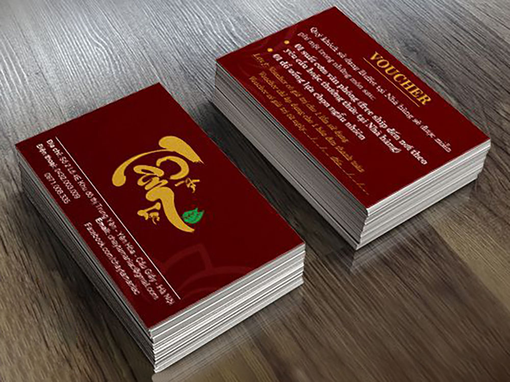 Ưu Điểm Khi In Card Visit Quán Ăn Chay Tại Tân Nhật Minh