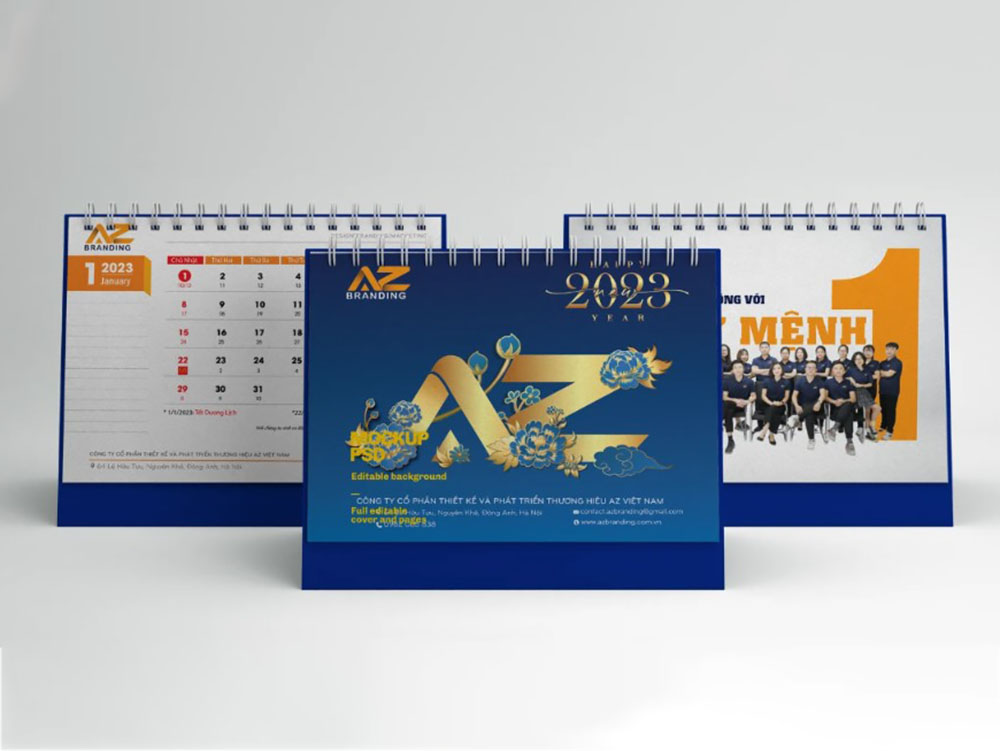 Mẫu Lịch Để Bàn Doanh Nghiệp Thiết Kế Theo Yêu Cầu