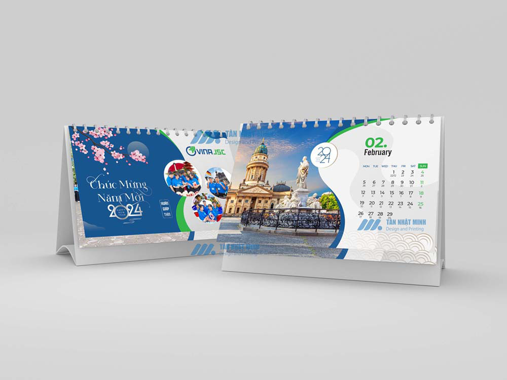 Mẫu Lịch Để Bàn Doanh Nghiệp Thiết Kế Theo Yêu Cầu