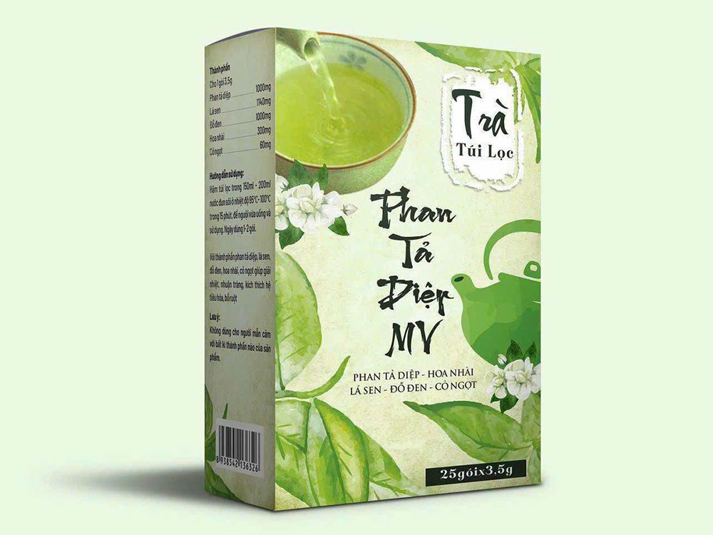 Mẫu thiết kế hộp giấy đựng trà đẹp