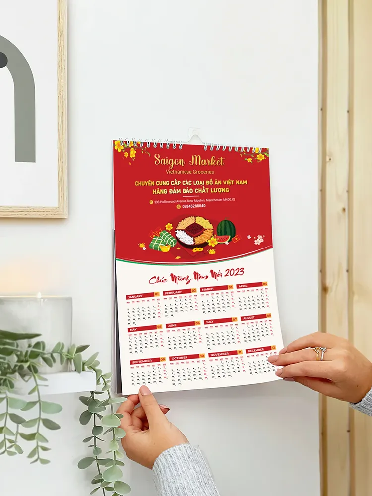 Lich Tết 1 tờ treo tường doanh nghiệp 