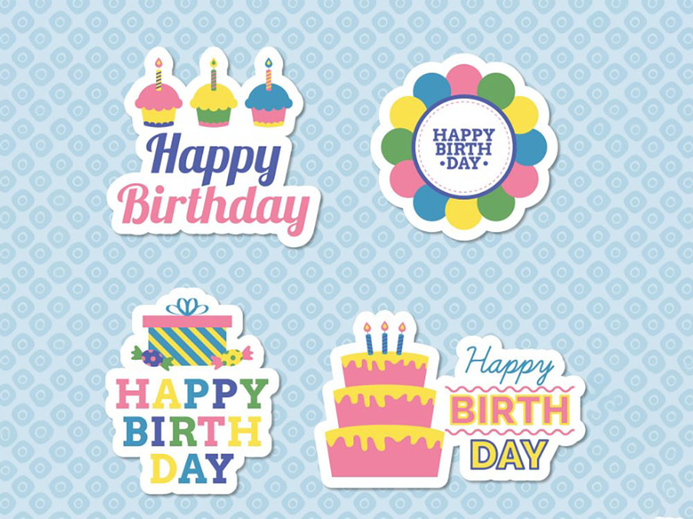 Sticker sinh nhật người lớn