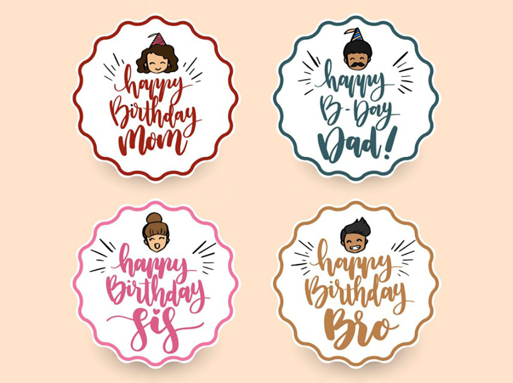 Sticker sinh nhật người lớn