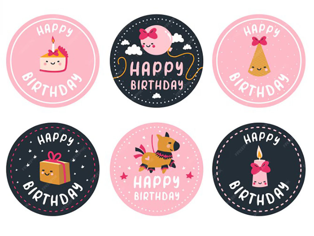 Vai trò của sticker trong trang trí tiệc sinh nhật