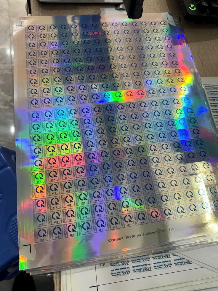 In tem hợp quy decal 7 màu