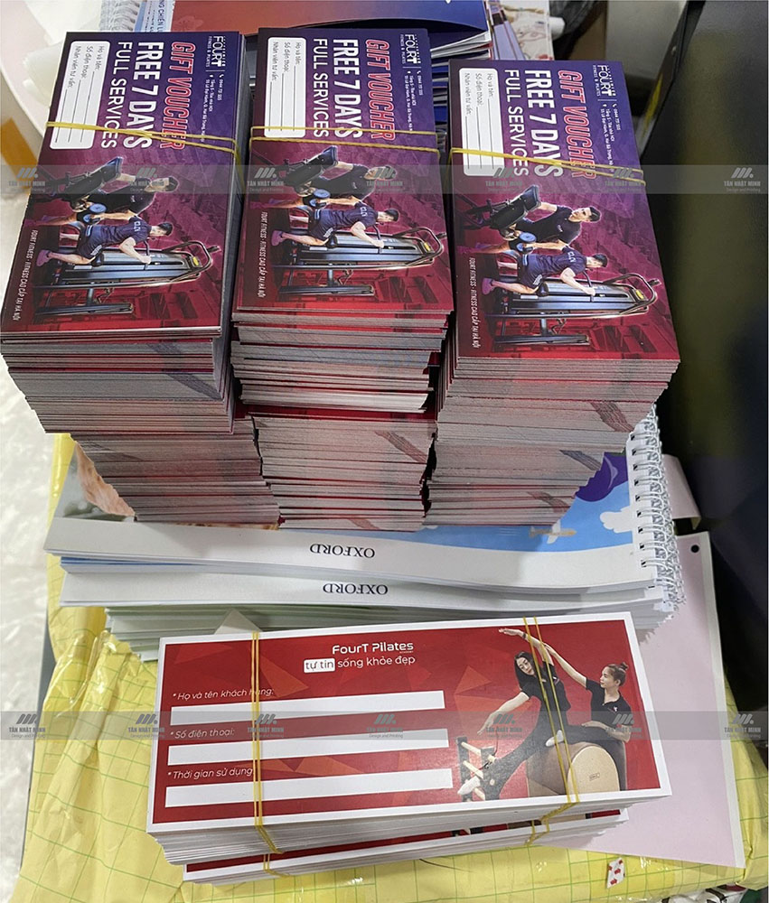 In voucher phòng tập Gym