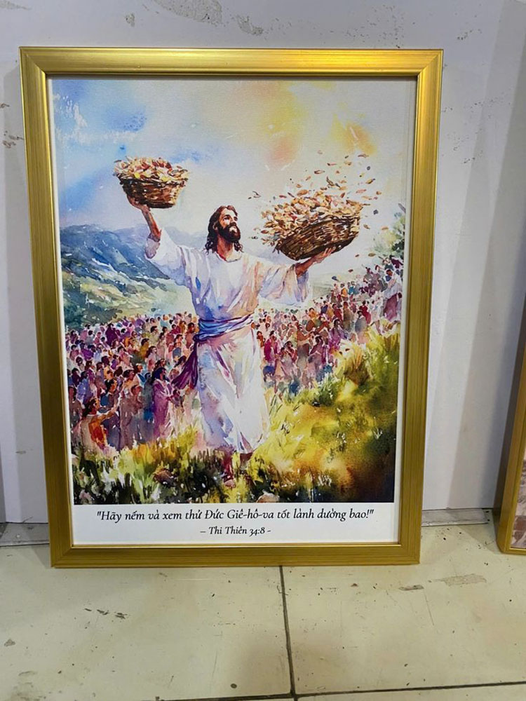 Tranh canvas Công giáo