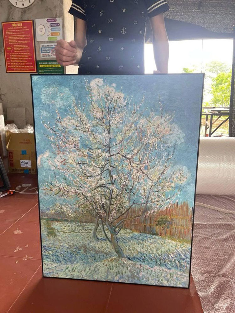Tranh canvas "Hoa hạnh nhân" Vangogh