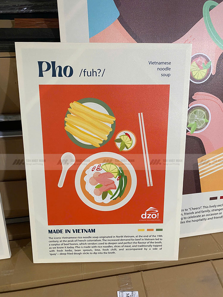 Tranh canvas "Phở"