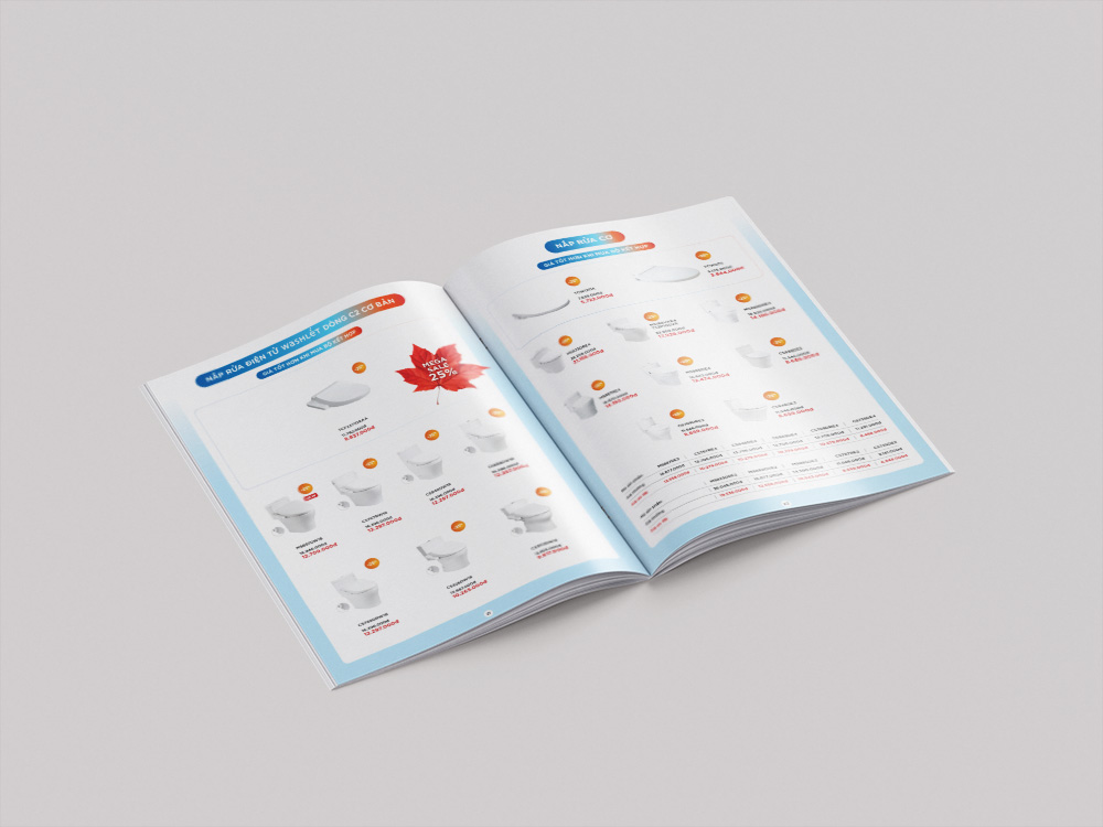 Catalogue thiết bị vệ sinh theo nhóm sản phẩm