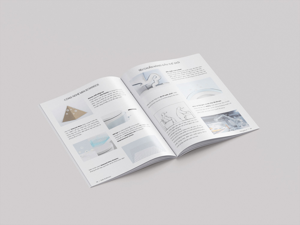 Catalogue thiết bị vệ sinh tối giản