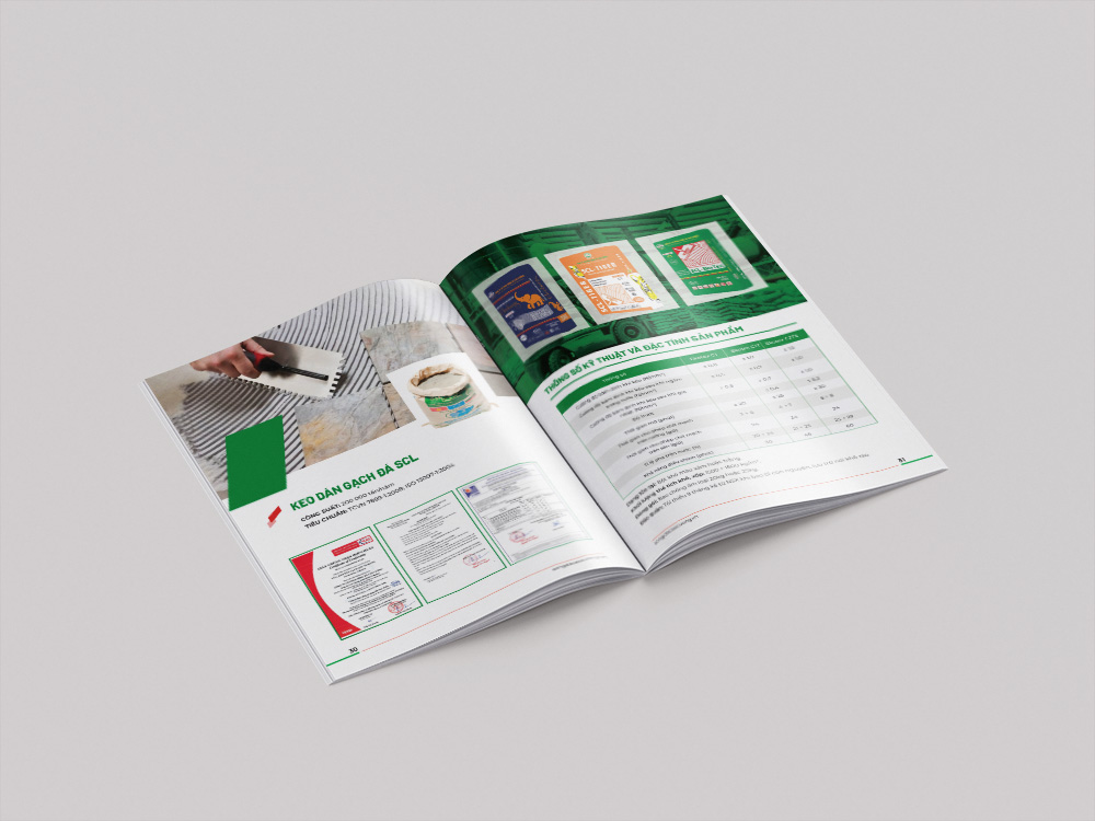 Mẫu catalogue vật liệu xây dựng đẹp