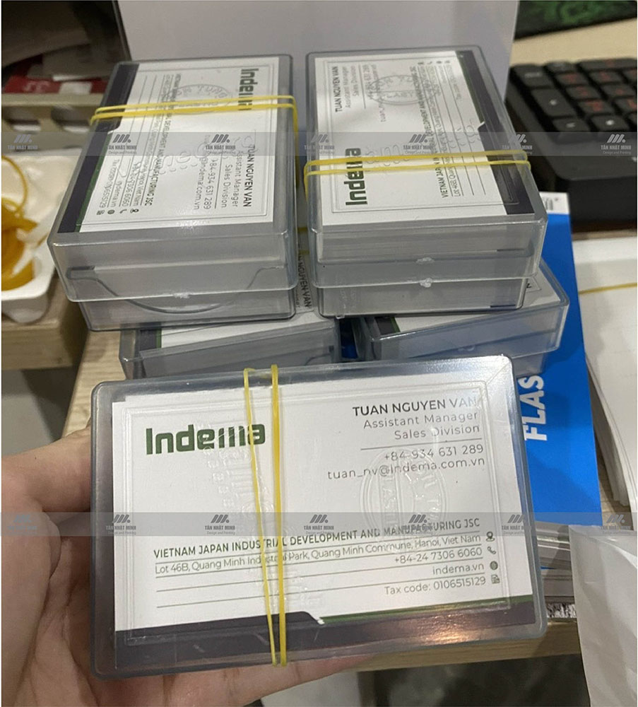 In card visit cho CÔNG TY CỔ PHẦN SẢN XUẤT VÀ PHÁT TRIỂN CÔNG NGHIỆP VIỆT NHẬT