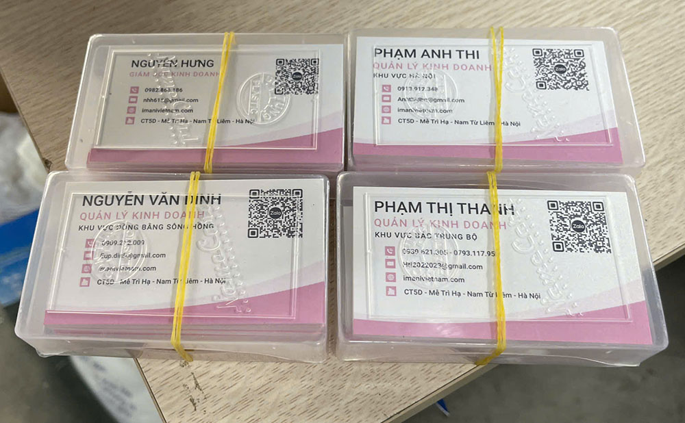 In card visit cho IMANI VIỆT NAM