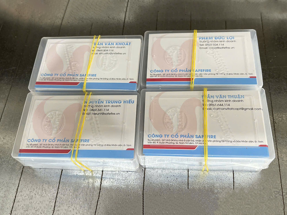 In card visit cho Công Ty Cổ phần SAFEFIRE