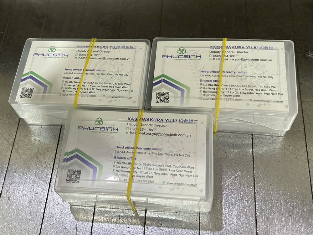 In card visit cho Công ty cổ phần công nghệ Phúc Bình