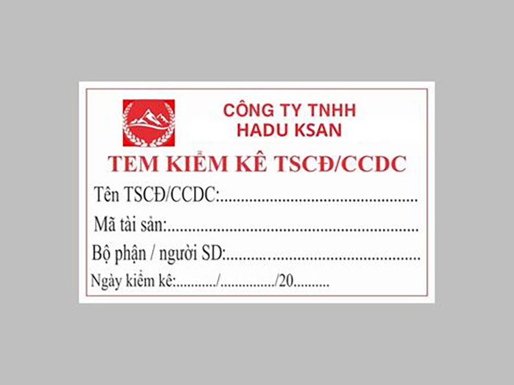Tại sao nên in tem kiểm kê tài sản tại Tân Nhật Minh Hà Nội?