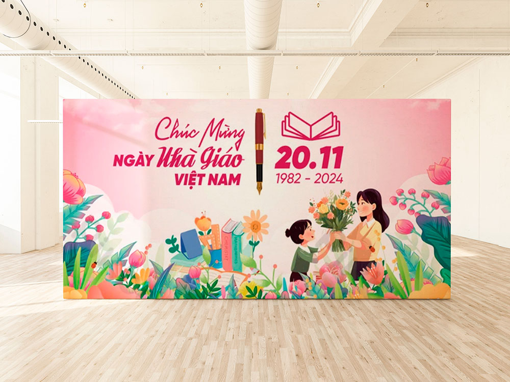 Vì sao backdrop 20/11 lại quan trọng trong ngày tri ân thầy cô