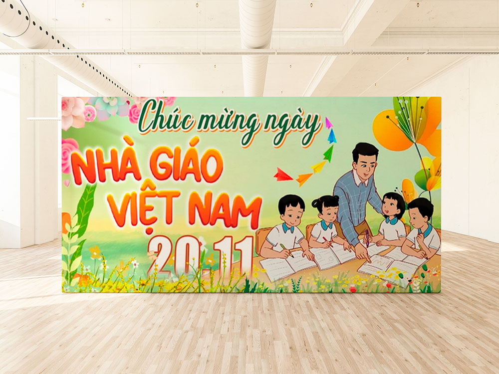 Gợi ý lời chúc, câu đối hay cho backdrop 20/11
