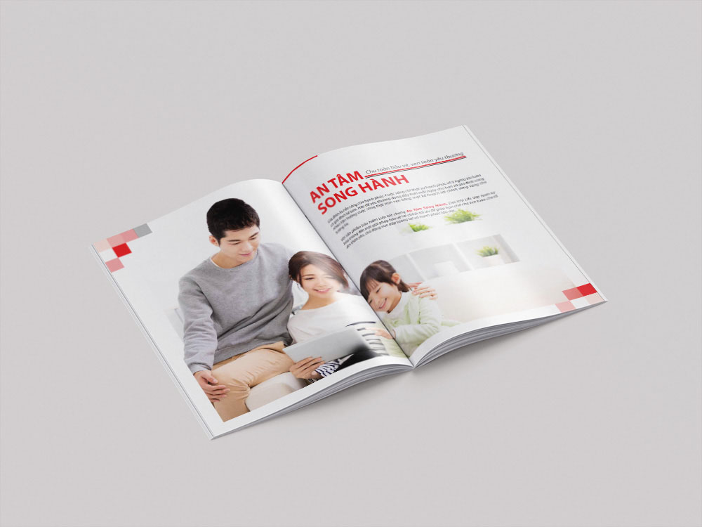 Mẫu brochure, catalogue bảo hiểm đẹp 