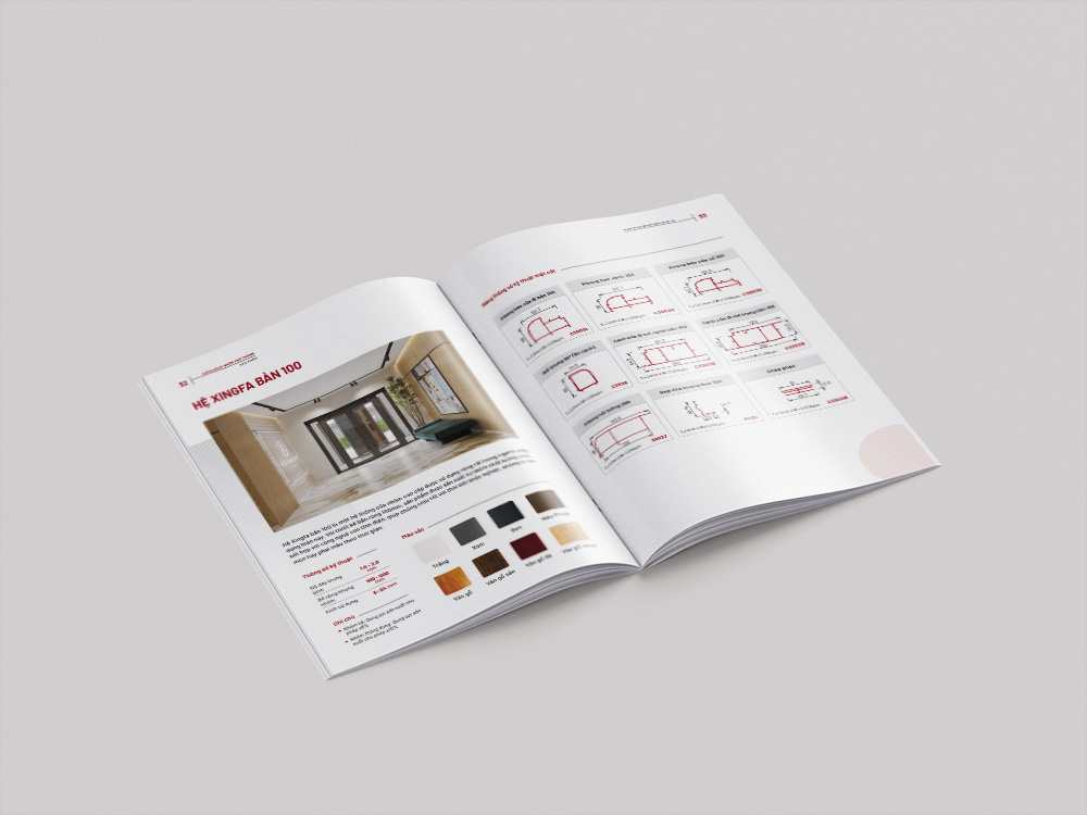 Mẫu catalogue nhôm kính đẹp