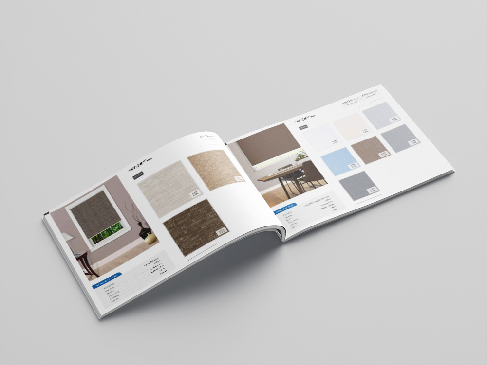 Các dạng catalogue rèm cửa được in phổ biến