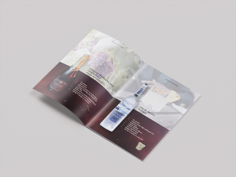 Mẫu catalogue rượu vang đẹp 
