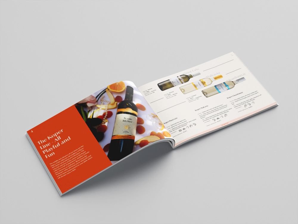 Mẫu catalogue rượu vang đẹp 