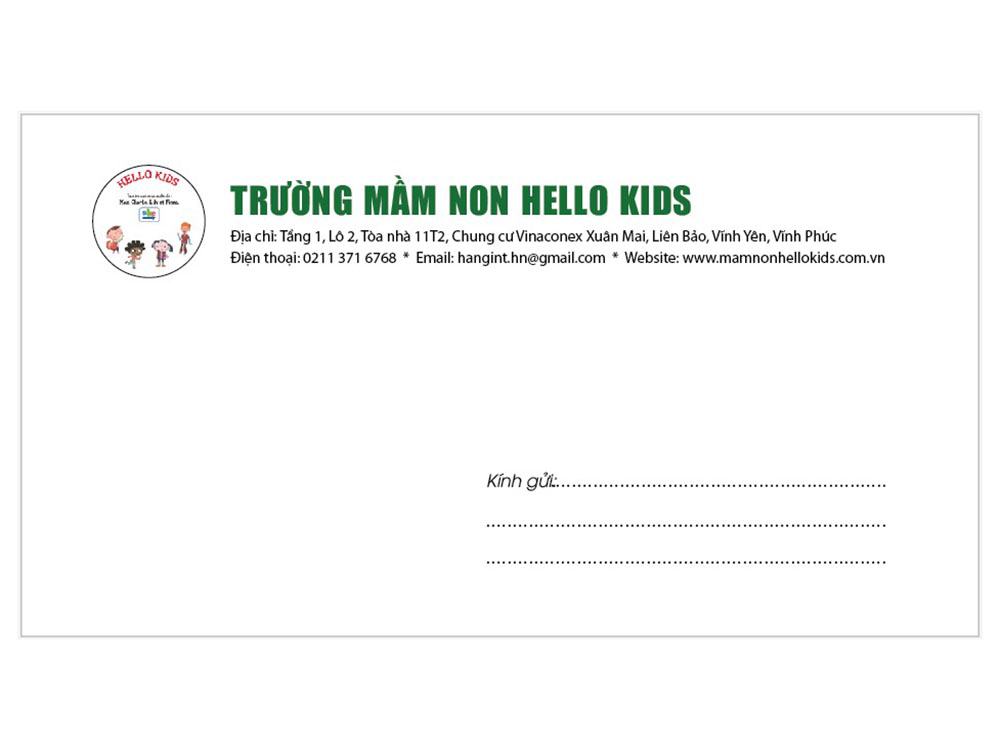 Mẫu phong bì trường học đẹp và ấn tượng 