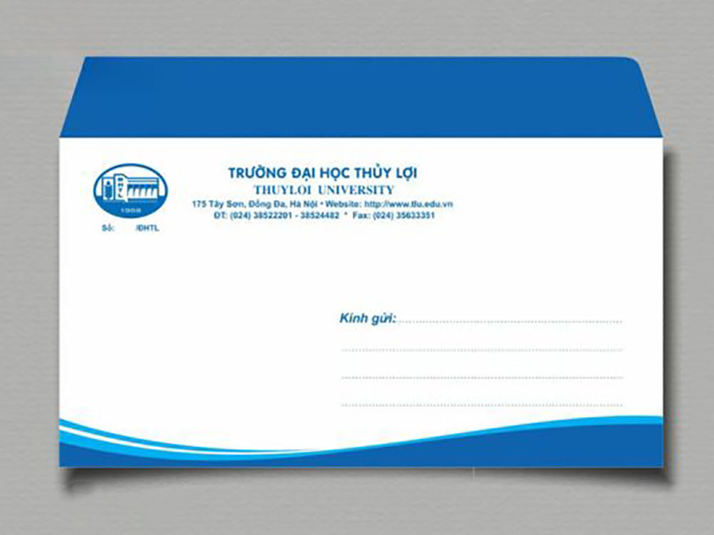 Mẫu phong bì trường học đẹp và ấn tượng 