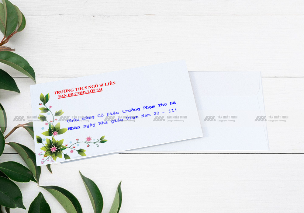 Mẫu phong bì 20/10 đẹp 