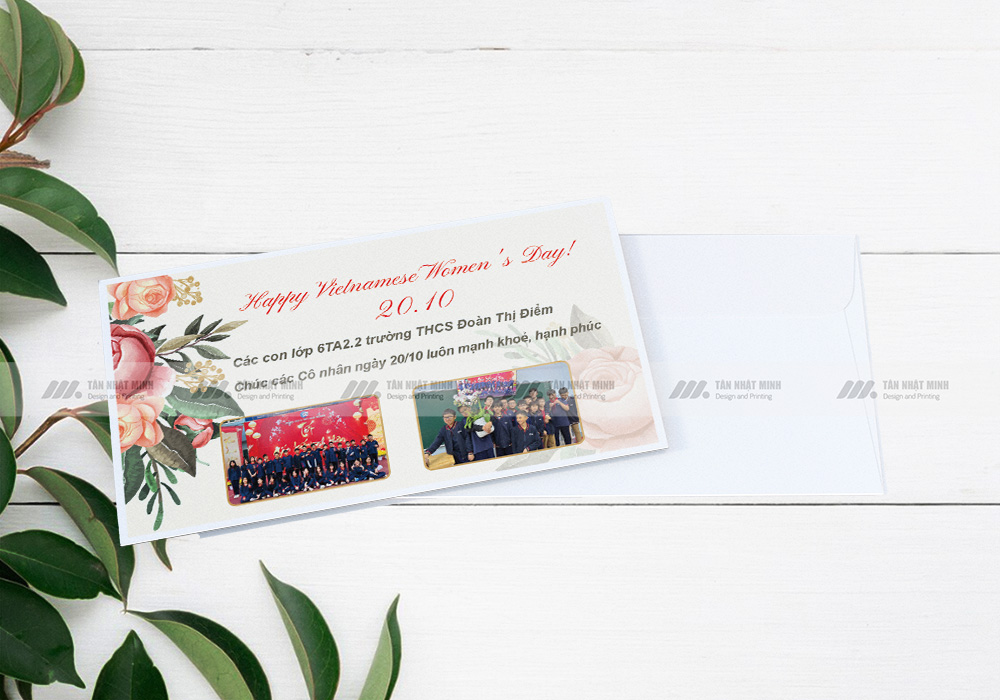 Mẫu phong bì 20/10 đẹp 