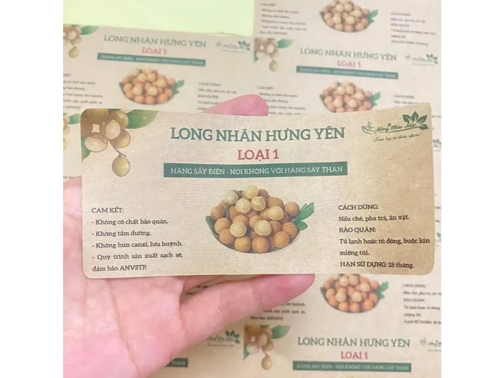Các loại tem long nhãn phổ biến tại Tân Nhật Minh