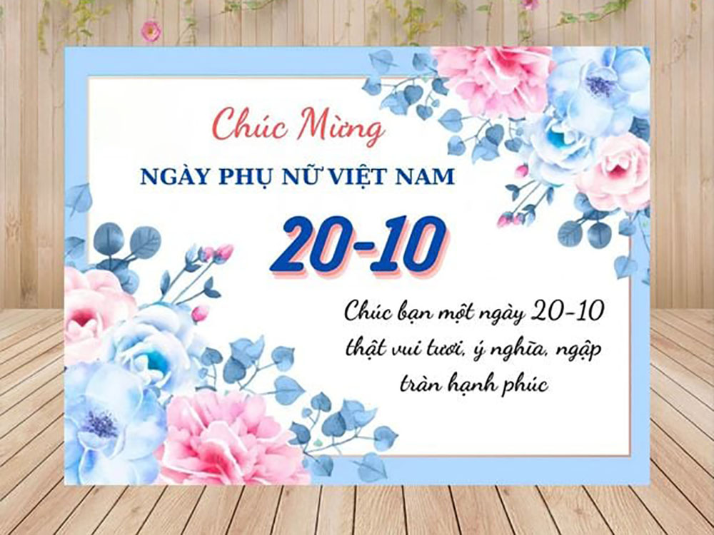 Mẫu thiệp 20/10 đẹp