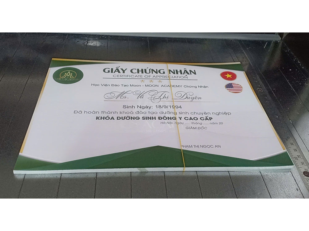 In Chứng Nhận – Chứng Chỉ Đẹp, Chuyên Nghiệp Cho Học Viên Của Bạn