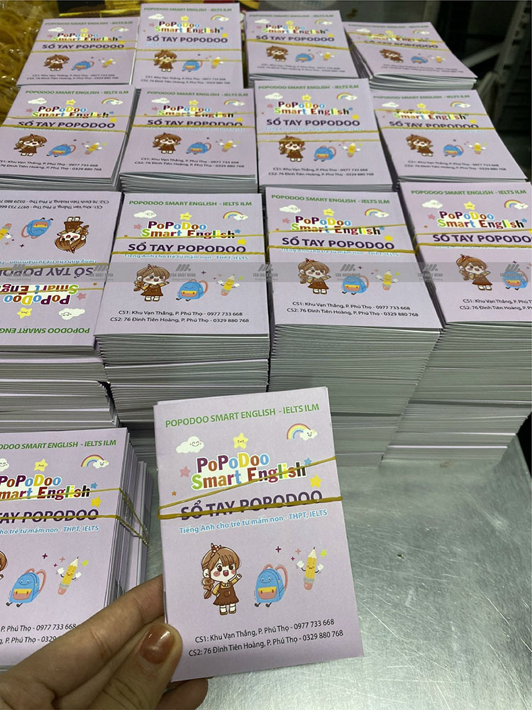 Hoàn thiện đơn hàng 1.500 cuốn sổ tay A7 mini theo yêu cầu