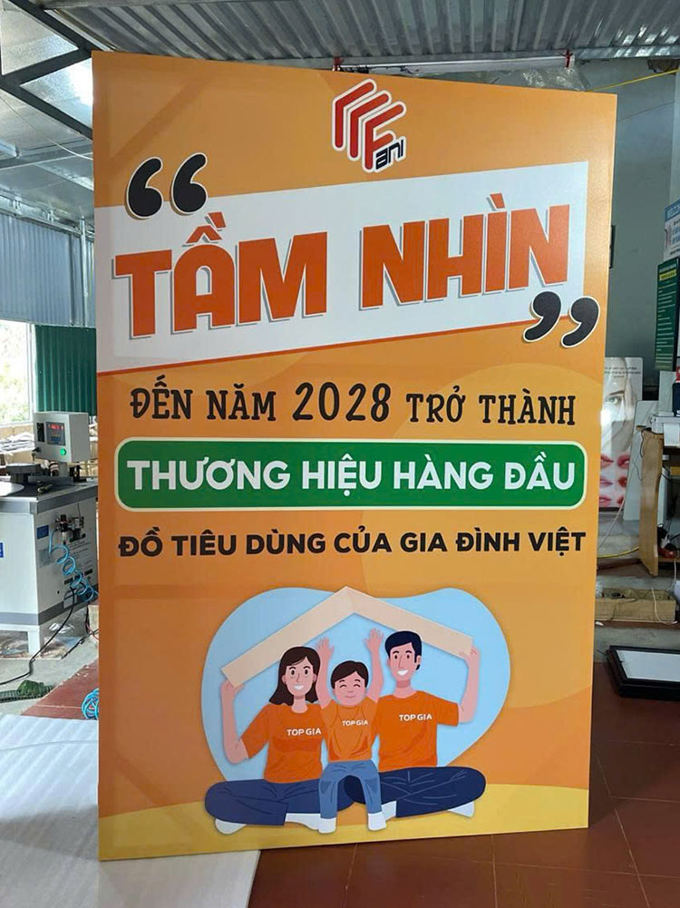 Tranh canvas "Tầm nhìn" dành cho doanh nghiệp
