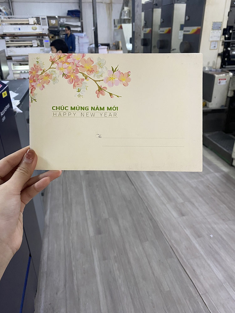 In phong bì Tết
