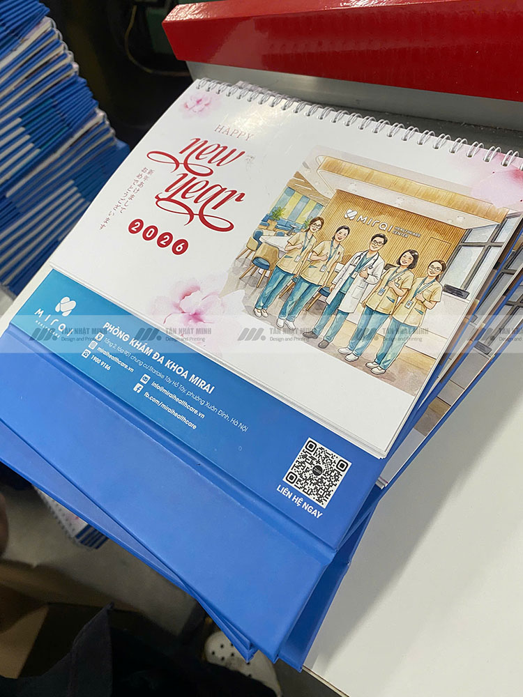 In lịch tết độc quyền cho phòng khám đa khoa Mirai