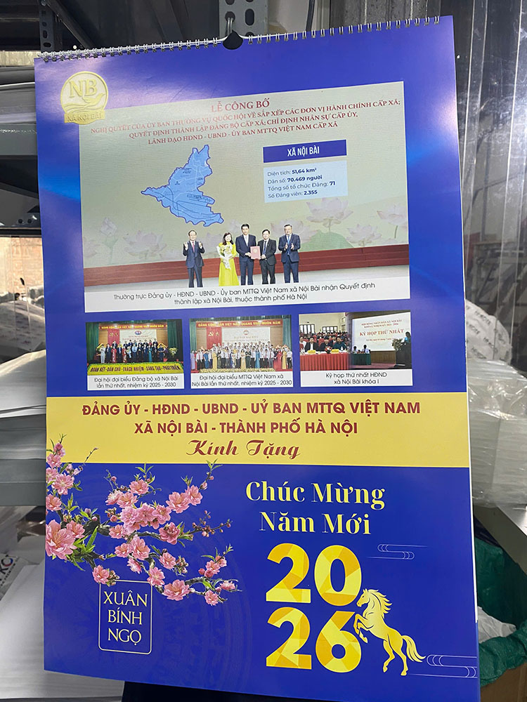 Lịch treo tường 7 tờ