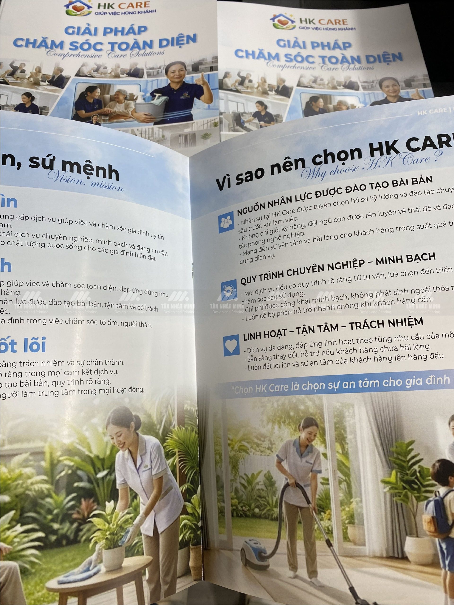 In catalogue giúp việc HK CARE