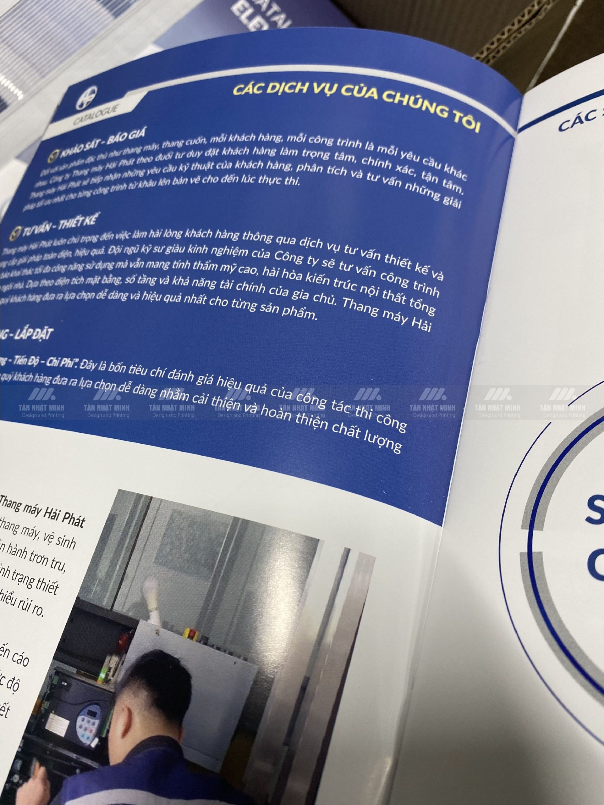 In 500 cuốn catalogue thang máy Hải Phát