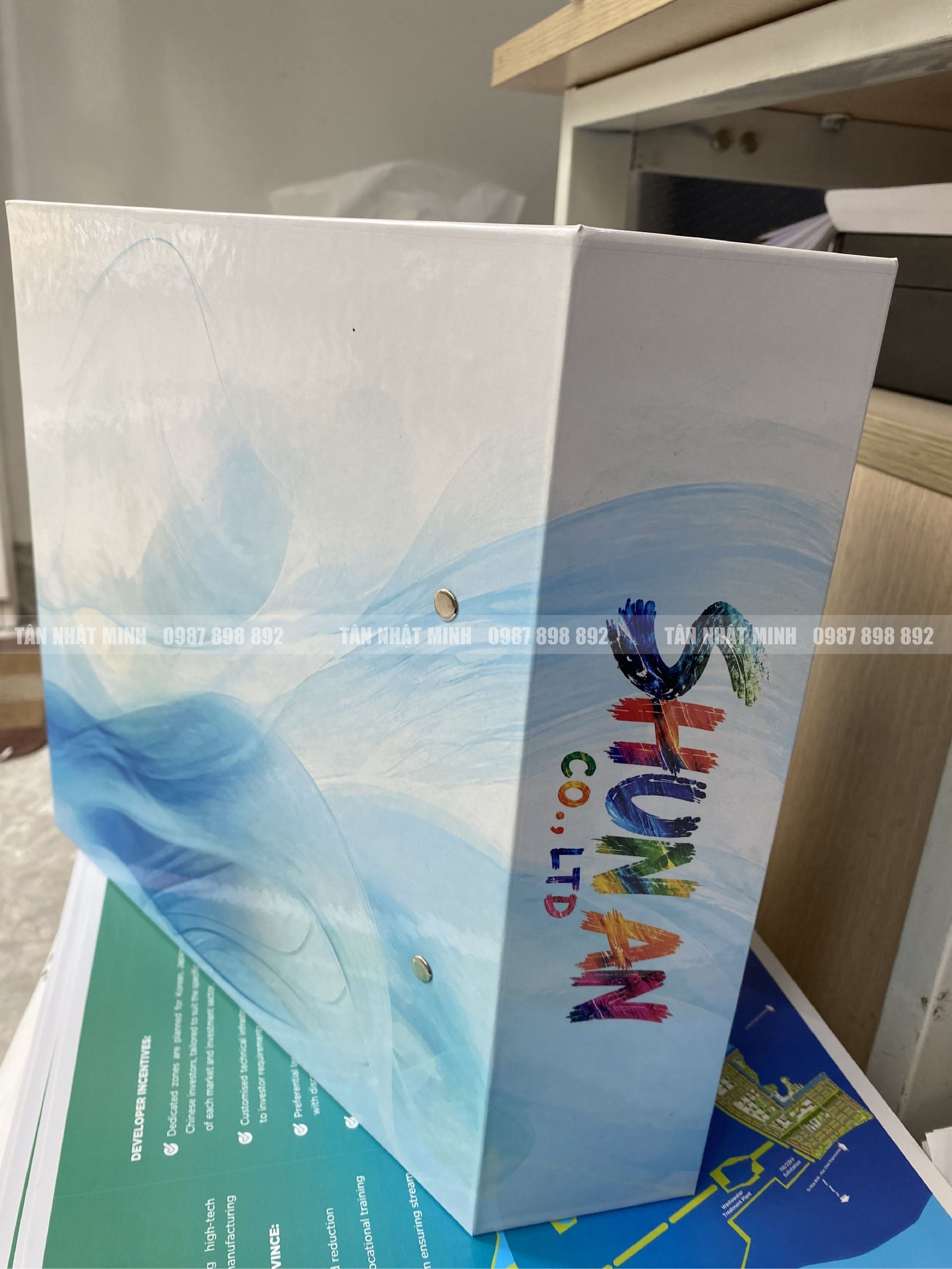 In kẹp tài liệu còng inox SHUN AN
