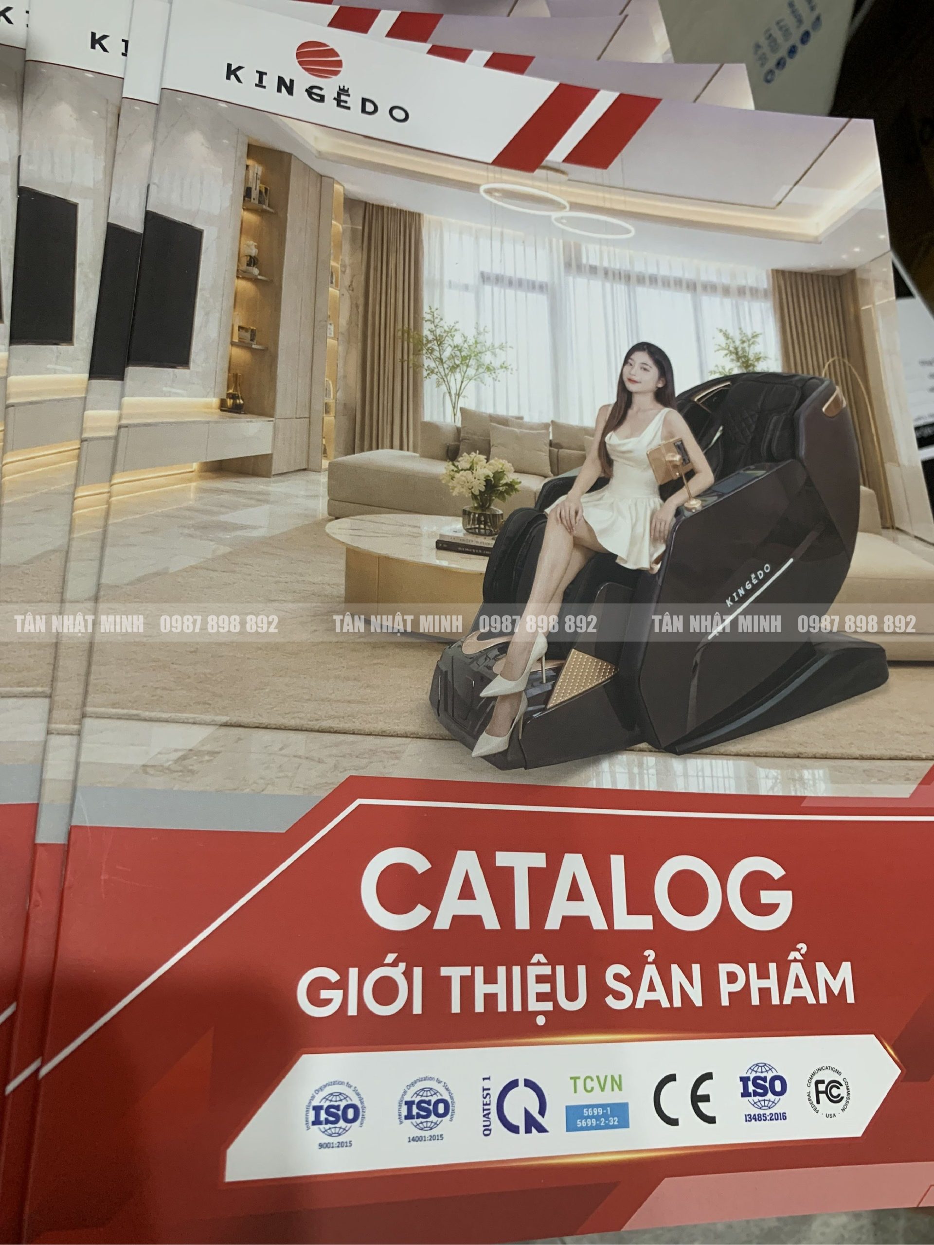 In catalogue ghế massage Kingedo